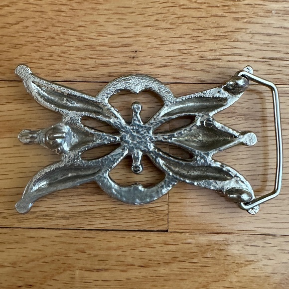 Native American Sandcast Belt Buckle Silver - Picture 4 of 10